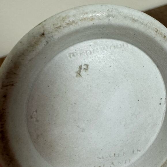 Wedgwood‎ England dark blue Navy Jasperware 4 inch Cylindrical Spill Vase - Picture 6 of 12